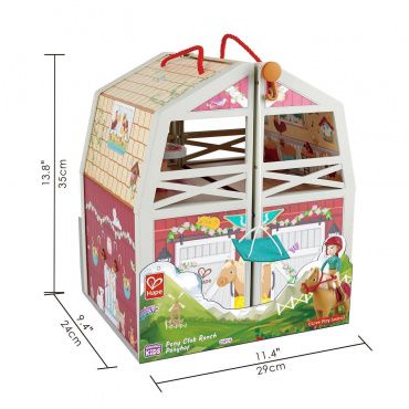 E3409_HP Деревянный кукольный домик "Моя любимая ферма" для кукол 15 см