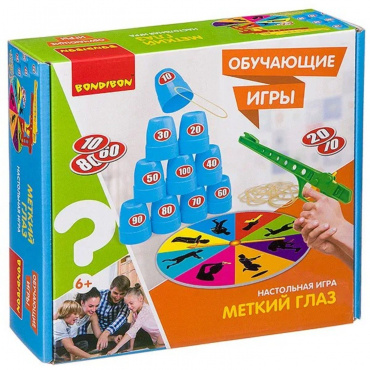ВВ3445 Обучающие игры Bondibon Настольная игра «МЕТКИЙ ГЛАЗ»