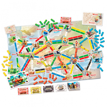 1867 Настольная игра Ticket to Ride Junior: Европа