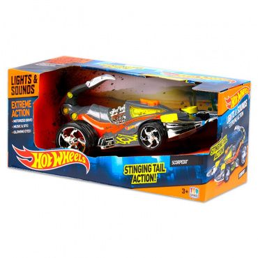 90513 Игрушка Машинка Hot Wheels на бат. свет+звук электромех. Скорпион сер. 23 см