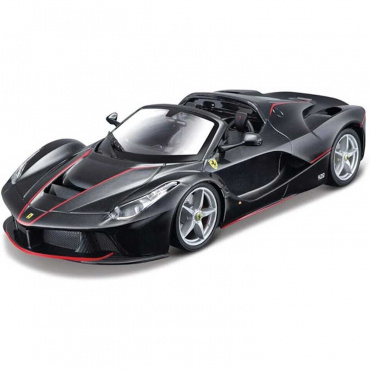 39133 DIY машинка с отверткой die-cast LaFerrari Aperta, 1:24,  чёрная, открывающиеся двери