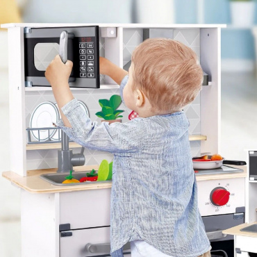 E3211_HP Детская игровая кухня со звуком и светом, с вытяжкой