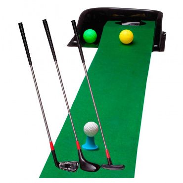 YF313A Игровой набор "Гольф" (3 клюшки, 3 шарика, 1 коврик, 1 подставка с лункой), 27x60x8см
