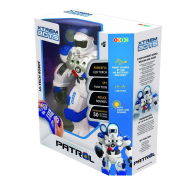 XT380972 Игрушка Робот на р/у "Xtrem Bots: Патруль", световые и звуковые эффекты, более 20 функций