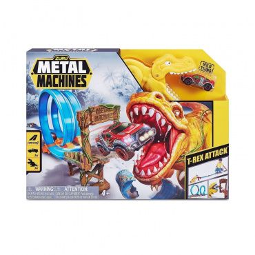 6702 Игровой набор Zuru Metal Machines с машинкой, трек "Динозавр"