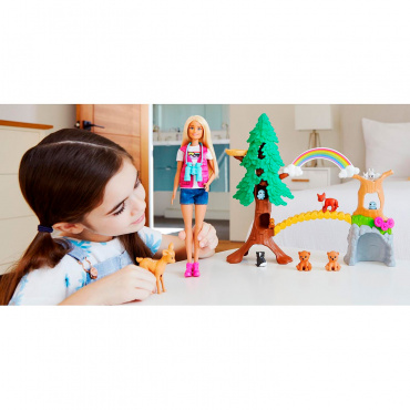 GTN60 Игровой набор с куклой Barbie серия "Кем быть?" Исследователь дикой природы