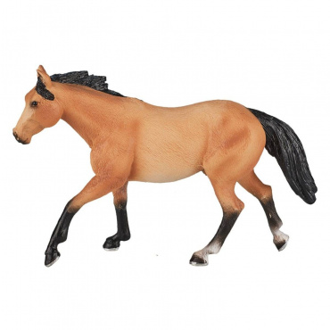 AMF1041 Игрушка. Фигурка животного "Лошадь Квотерхорс, буланая"