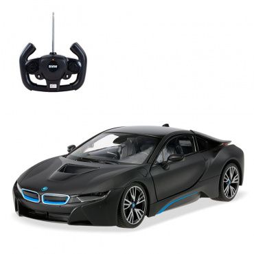 71000 Игрушка транспортная 'Автомобиль на р/у 'BMW I8" 1:14 (дистанционно открывающиеся двери)