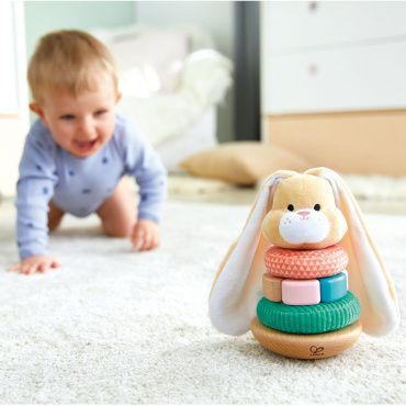 E0107_HP Развивающая игрушка-неваляшка Кролик