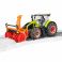 03017 Игрушка из пластмассы Трактор Claas Axion 950 c цепями и снегоочистителем