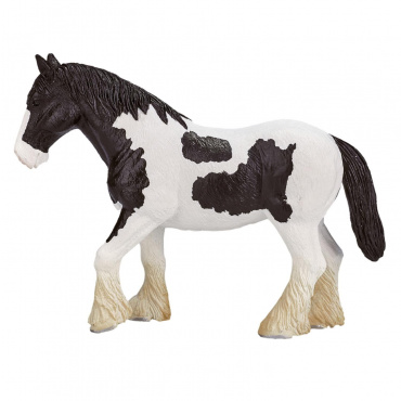 AMF1033 Игрушка. Фигурка животного "Лошадь Клейдесдаль, черно-белая"