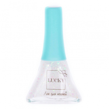 Т14133 Детский лак для ногтей марки "Lukky": 01К, перламутр с блестками, блистер