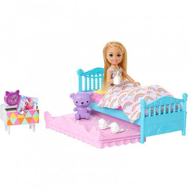FDB32/FXG83 Игровой набор Barbie "Челси перед сном"