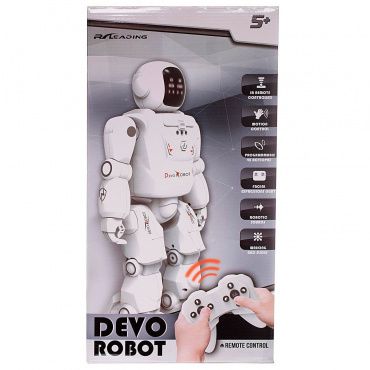 WD-13968 Игрушка Робот на р/у "DEVO Robot", световые и звуковые эффекты, в коробке 30х15х47см