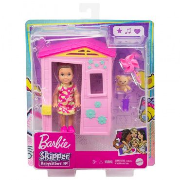 FXG94/GRP15 Игровой набор Barbie Игра с малышом "Малышка и розовый домик"