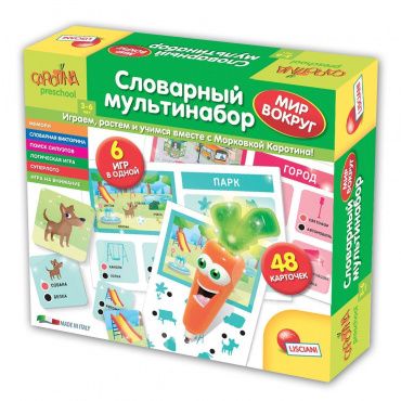 R63581 Lisciani Carotina Preschool Игра обучающая "Словарный мультинабор Мир вокруг"