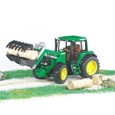 02052 Игрушка из пластмассы Трактор John Deere 6920 с погрузчиком