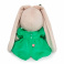 SidM-267 Игрушка мягконабивная Зайка Ми в зеленом платье с бабочкой (большой)