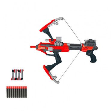 PT-00812 Набор Мегабластер арбалет с 10 мягкими снарядами и 4 большими пулями, в коробке, 46,5x9
