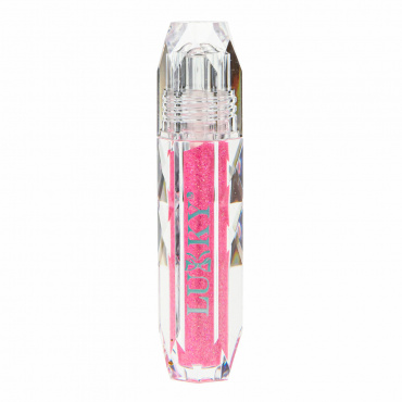 Т20280 Lukky глазурь для губ "Даймонд" с ароматом клубники,цвет розовый,2,5 мл