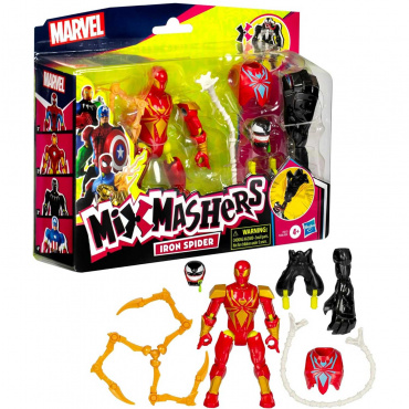 F9217 Делюкс фигурка Spiderman MixMashers IRON SPIDER, 12,7 см.