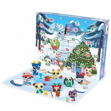 00759_LPS Набор "Праздники" Рождественский Адвент-календарь (Делюкс) 8 фигурок, Littlest Pet Shop