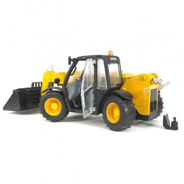 02141 Игрушка из пластмассы Погрузчик колёсный CAT Telehandler с телескопическим ковшом