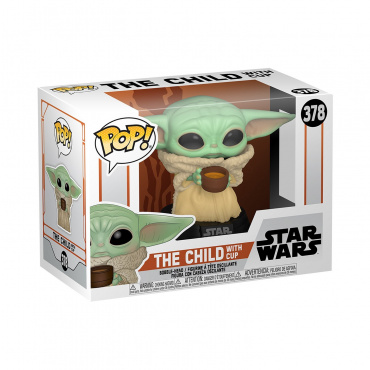 49933 Фигурка Funko POP! Звёздные войны. Мандалорец. Грогу (Малыш Йода) с кружкой