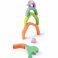 E0489_HP Развивающая игрушка 3в1 "На сафари со слонами" для малышей (пирамидка, пазл, игра-балансир)