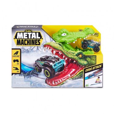 6718 Игровой набор Zuru Metal Machines с машинкой, трек "Крокодил"