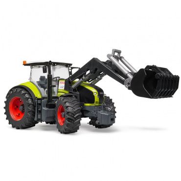 03013 Игрушка из пластмассы Трактор Claas Axion 950 c погрузчиком