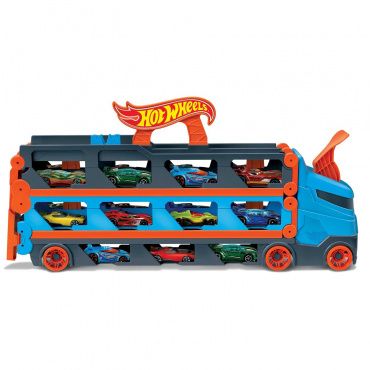 GVG37 Игрушка Hot Wheels Грузовик-автотрек Скоростная автотрасса с хранилищем для машинок