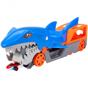 GVG36 Игровой набор Hot Wheels Грузовик Голодная акула с хранилищем для машинок