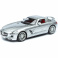 31389 Машинка die-cast Mercedes-Benz SLS AMG, 1:18, серебристая, открывающиеся двери