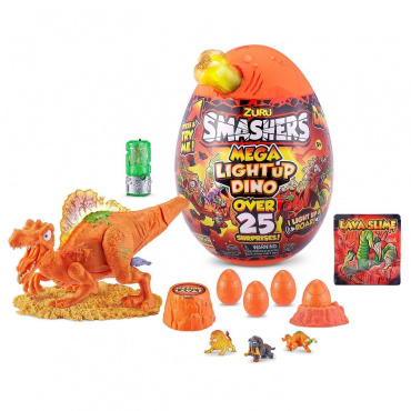 7474 Игрушка Smashers: "Mega Light-UP Dino" в асс.