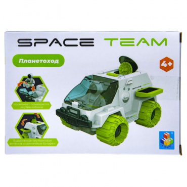 Т21427 1toy Space Team Игрушка Планетоход (фрикц., с открывающимися элементами, космонавт), кор.
