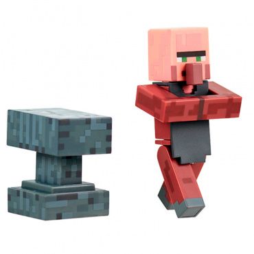 TM16512 Игрушка Фигурка Minecraft Blacksmith Кузнец пластик 8см Jazwares