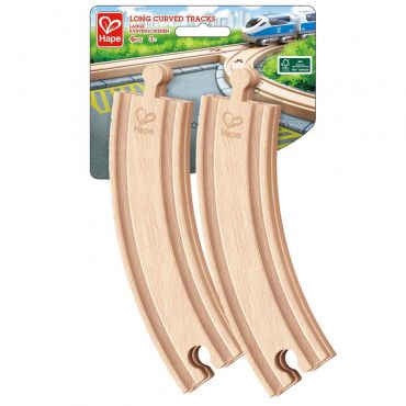 E3777_HP Элементы игрушечной железной дороги - Закругленные длинные рельсы, 4 предмета