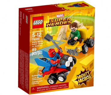 76089 Конструктор Супергерои "Mighty Micros: Человек-паук против Песочного человека"