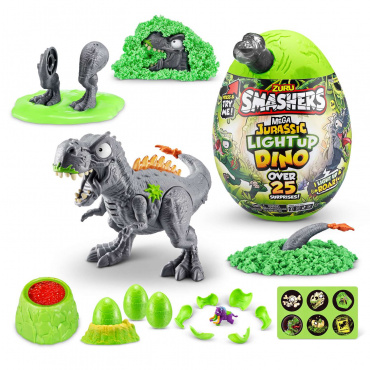 74108 Игрушка Zuru Smashers "Mega Jurassic Light-Up Dino", в ассортименте