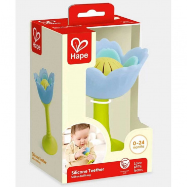 E0138_HP Погремушка "Малышам" Голубой цветок, 3в1