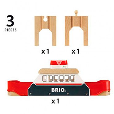 33569 BRIO Игрушка. Паром, свет, звук, бат, 3 эл.