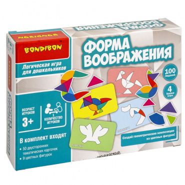 ВВ4886 Обучающие игры для дошкольников Bondibon "Форма воображения", BOX