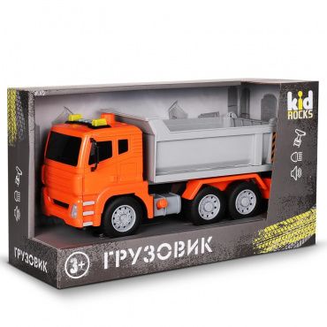 YK-2112 Игрушка-грузовик Kid Rocks, масштаб 1:12, со звуком и светом, инерц. механизм