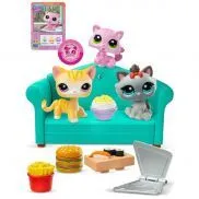 00636_LPS Набор "Обед с друзьями": три фигурки мини-животных с аксессуарами, Littlest Pet Shop