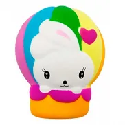 Т14692 1toy игрушка-антистресс мммняшка squishy (сквиши), зайчик в возд. шаре, 10см