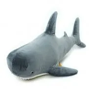 33301s Игрушка мягконабивная Tallula акула 50 см, серая