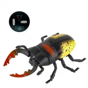 Т16603 1toy Игрушка Робо-Жук-Олень (желтый) на ИК Управлении, с зарядкой от пульта