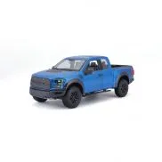 31266BUМашинка die-cast 2017 Ford F-150 Raptor, 1:24, синяя, открывающиеся двери