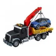 FT1202615 "Городская техника" чёрная фрикционная машина эвакуатор, 32 см, свет, звук, Funky Toys